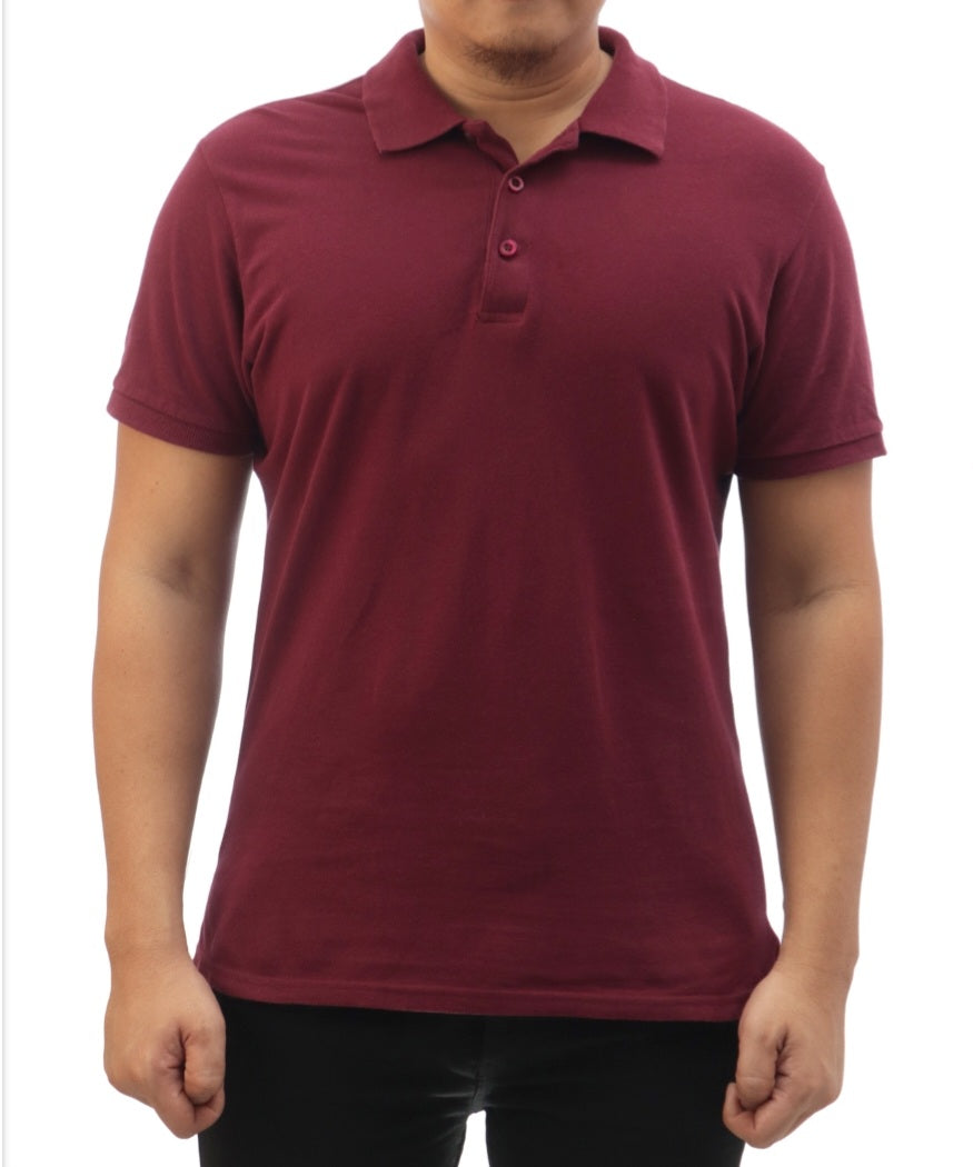 Auraska Maroon Polo T-Shirt